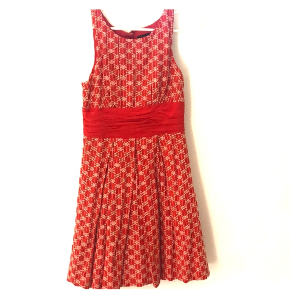 tracy reese FROCK- sleeveless orange summer dress.